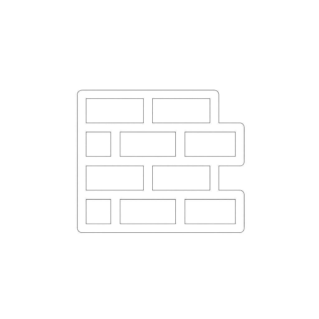icon representation of simulated brick work by amazing stucco inc